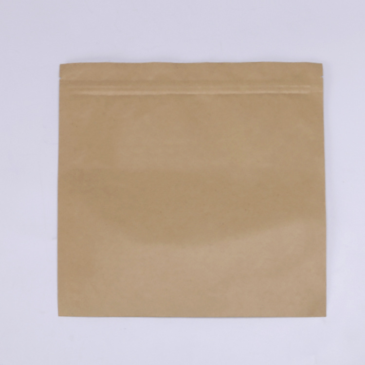 工厂现货自立自封牛皮纸袋八边封袋镀铝纸塑食品包装袋可印logo